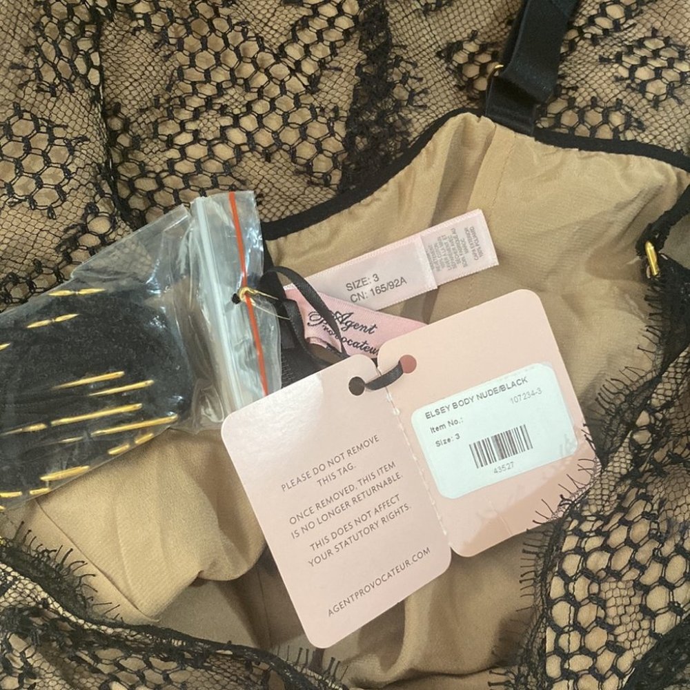 Agent Provocateur Black Lace Bodysuit - Picture 13 of 15